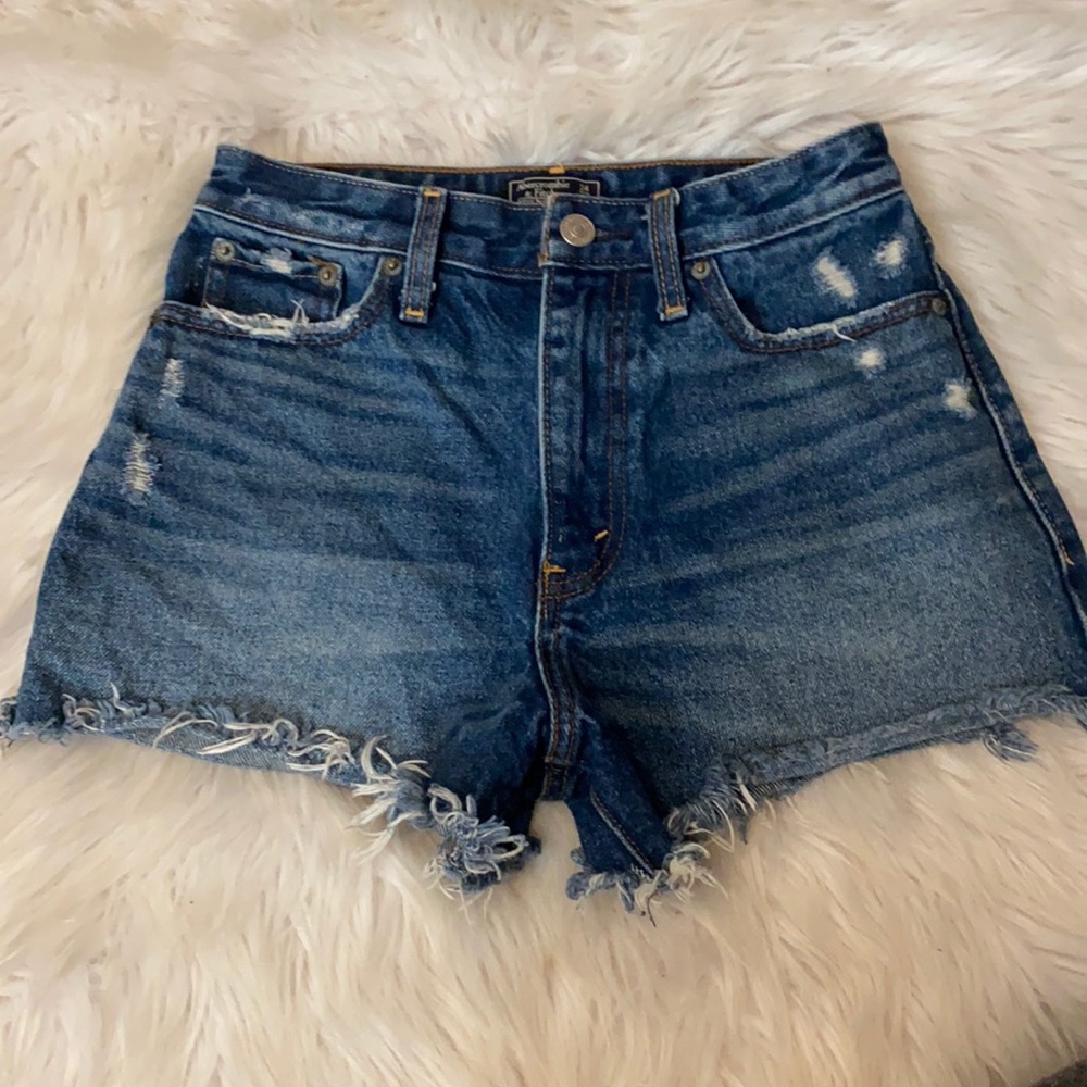 abercrombie denim shorts